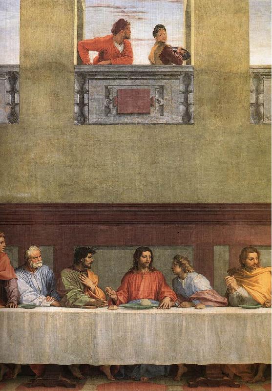 Andrea del Sarto The Last Supper (detail) fg oil painting image